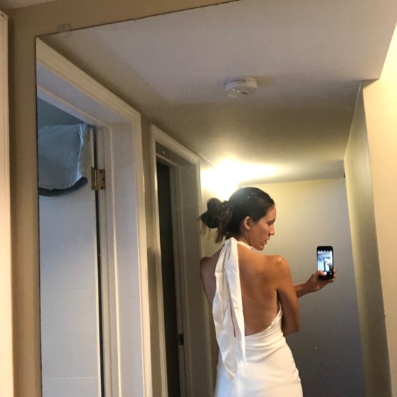 Custom Silk Halter Dress - Picture 2 of 2